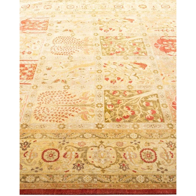 Solo Rugs Mogul, One-of-a-Kind Hand-Knotted Area Rug in Orange, 6' 1" x 9' 3" For Sale - Image 4 of 8
