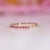 Ruby Band Ring in Solid 14k Gold - Elegant Fine Jewelry, Classic Band Ring, Size 6.75 For Sale - Image 9 of 9