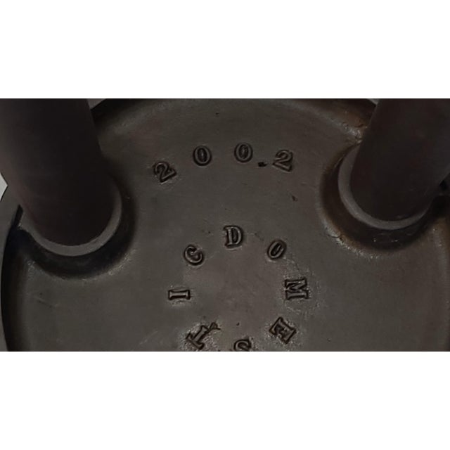 Modern Roy McMakin Cast Iron Stool For Sale - Image 3 of 6