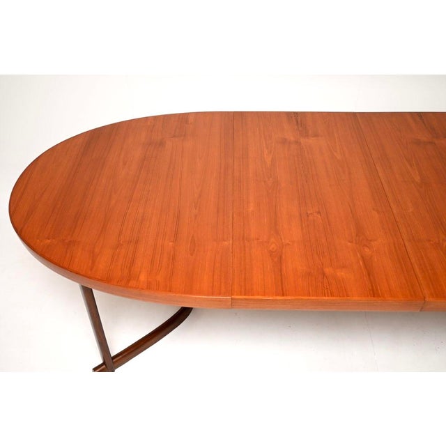 Wood Danish Vintage Teak Dining Table by Johannes Andersen, 1960 For Sale - Image 7 of 11