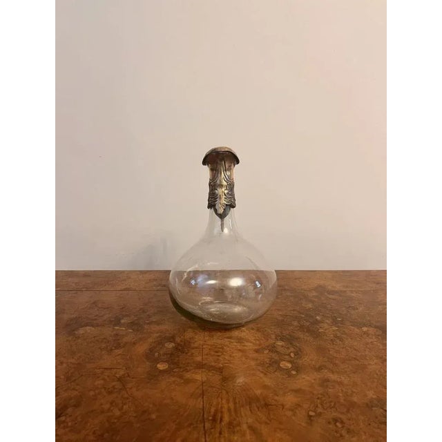 Art Nouveau Silver-Plated Claret Jug, 1895 For Sale - Image 6 of 8