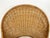 Late 20th Century Vintage Fan Back Wicker Chair For Sale - Image 5 of 12