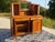Vintage Oak Buffet with Sentry Boxes and Mirror For Sale - Image 11 of 18