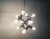 Very rare atomic space age pendant lamp by j.t. Kalmar, vienna. impressive space age pendant with twelve burners. A...