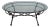 Wrought Iron Base Glass Top Coffee Table For Sale