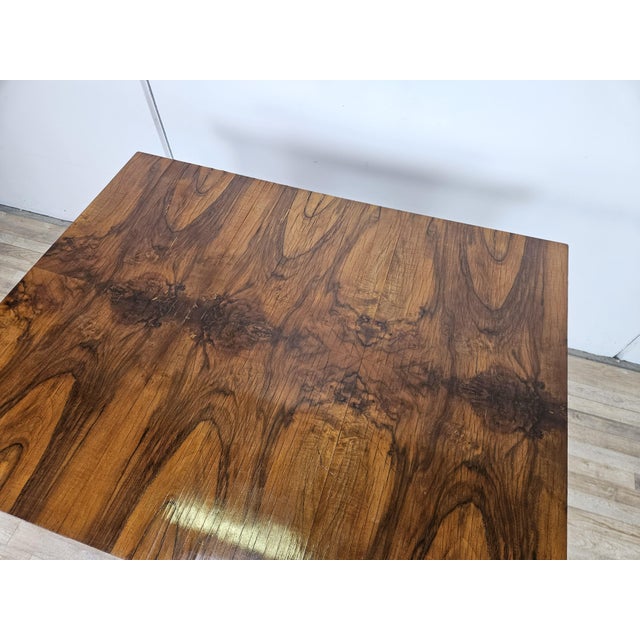 Vintage Extendable Art Deco Table in Olive Root, 1940 For Sale - Image 4 of 18