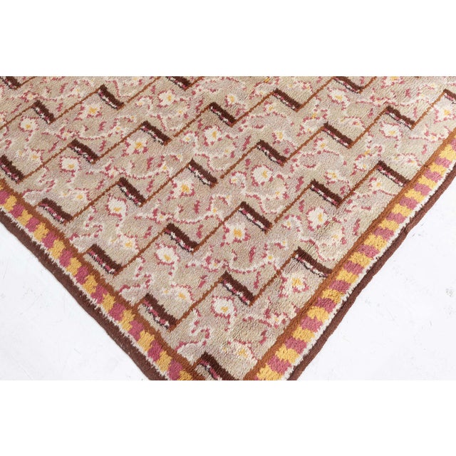 Textile Doris Leslie Blau Vintage Swedish Pile Rug For Sale - Image 7 of 8