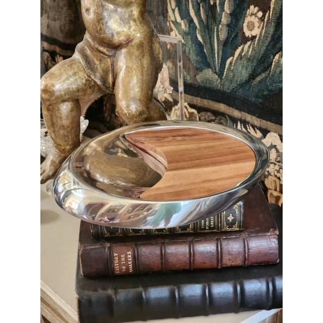 Vintage Nambe Cheese and Houderv Platter For Sale - Image 10 of 16
