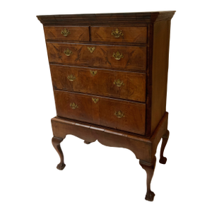 Early 18th Century Queen Anne Walnut Highboy