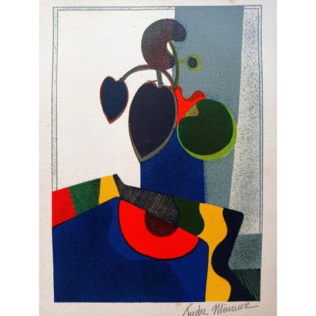 Modern André Minaux, Still Life, 1970s, Lithograph For Sale - Image 3 of 3