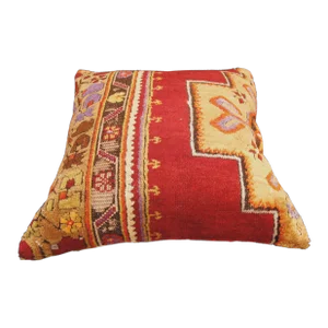 Bohemian Handmade Vintage Rug Pillow Cover