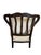 Wood Country French Wood Frame Club Chair & Ottoman For Sale - Image 7 of 12
