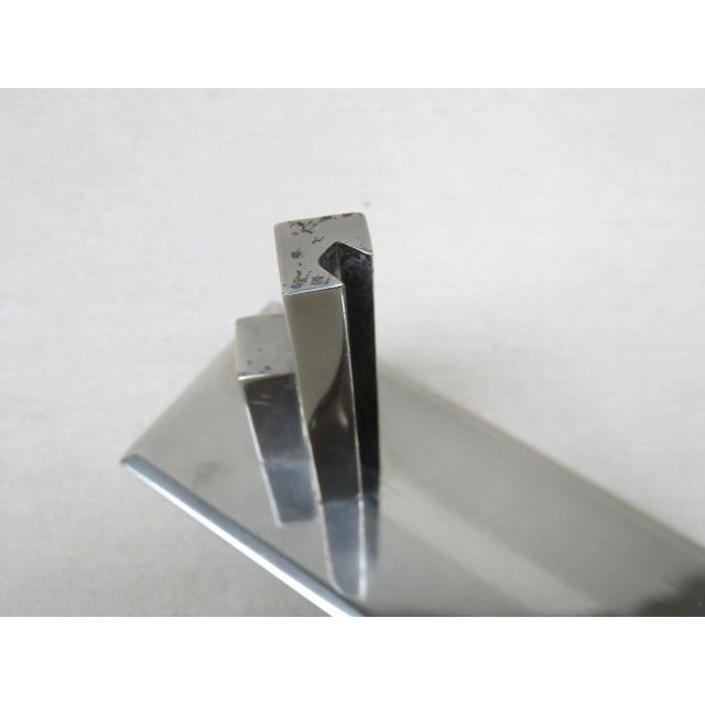 Art Deco Nickel Picture Frame, France For Sale - Image 9 of 12