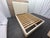 Wood Rh Restoration Hardware Ligné Fabric Panel Bed Queen | Light Brushed Oak | Natural Performance Linen Weave For Sale - Image 7 of 18