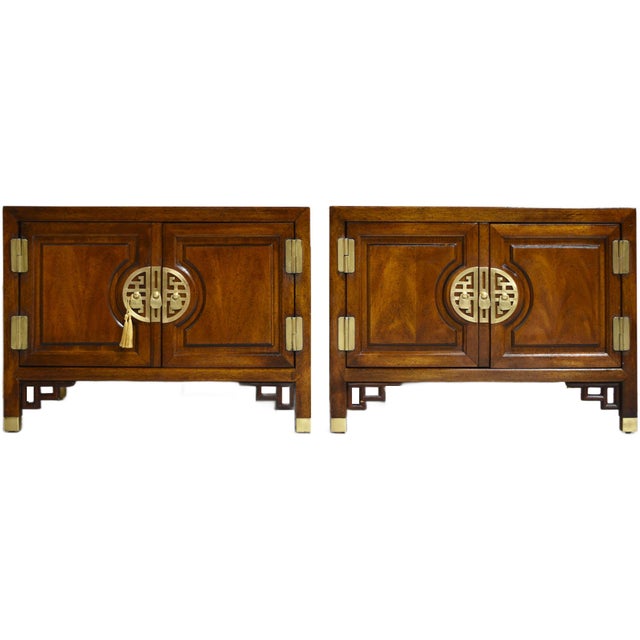 1970s Chinoiserie Side Tables Cathay Collection by Century Furniture - A Pair For Sale - Image 12 of 12