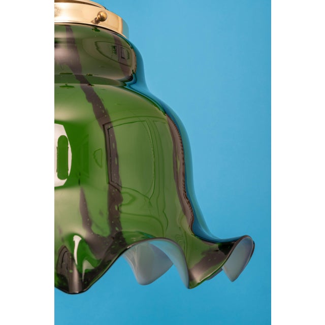 1970s Orange Glass Pendant Light from Peill & Putzler, Germany, 1970 For Sale - Image 5 of 11