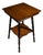 Antique Conrey Birely Tiger Oak Vic Parlor Table Spool Legs Side End Stand 1890s For Sale