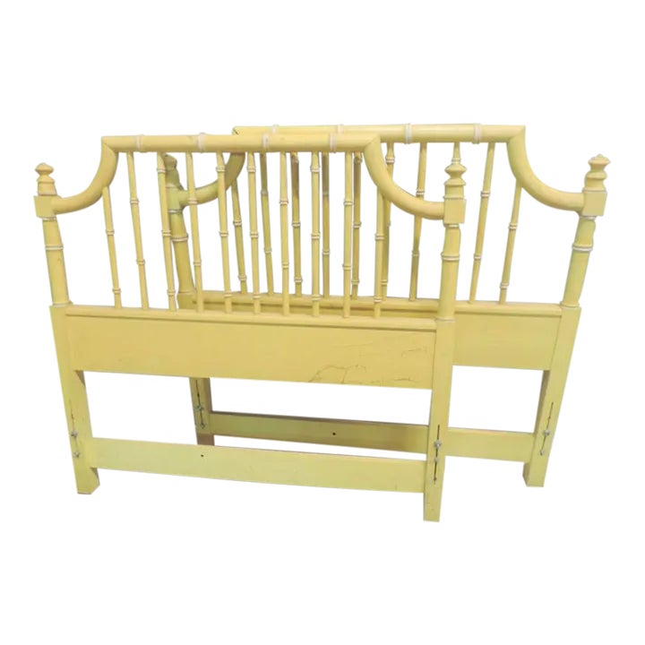 Faux Bamboo/Rattan Thomasville Twin Headboards a Pair Chairish