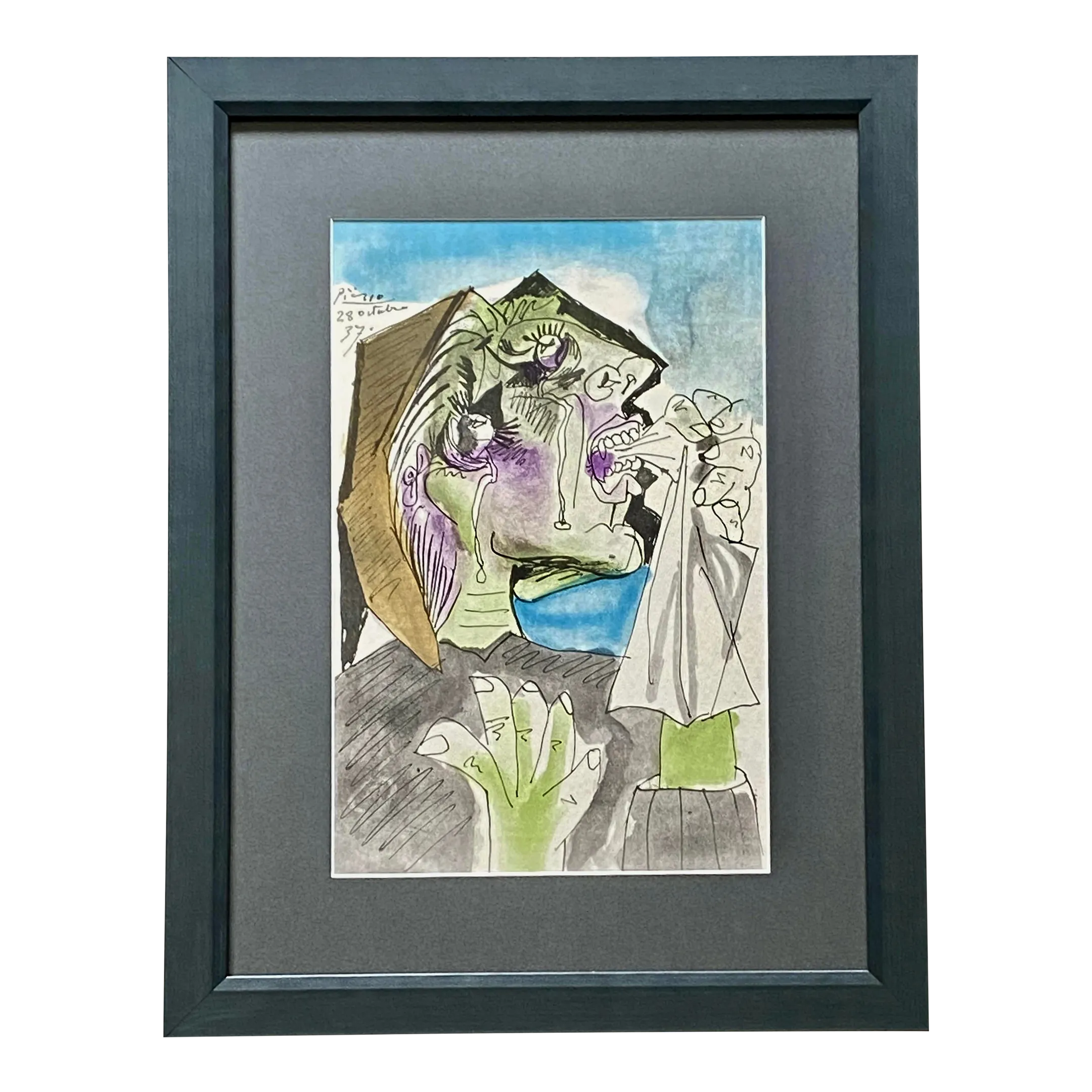 アート・デザイン・音楽 PICASSO and the Weeping Women Picasso The Weeping Woman Metal Wall Decor