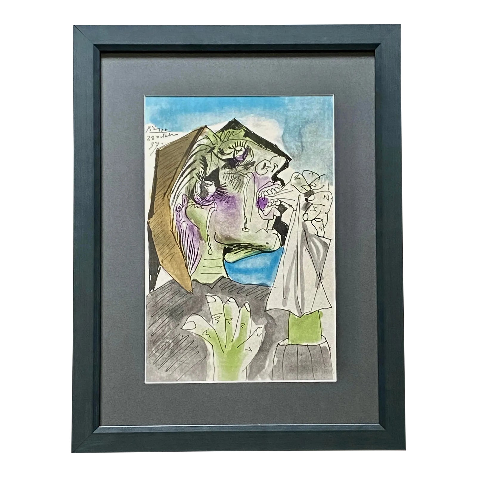 Pablo Picasso Vintage Original Guernica Weeping Woman