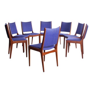 Danish Modern Contoured Teak Dining Chairs - Set of 8 For Sale