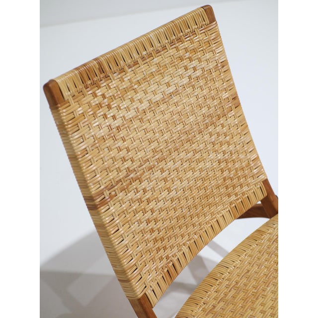 JH512 Folding Chair in Rattan and Oak by Hans J. Wegner for Johannes Hansen, Denmark, 1950s For Sale - Image 16 of 18