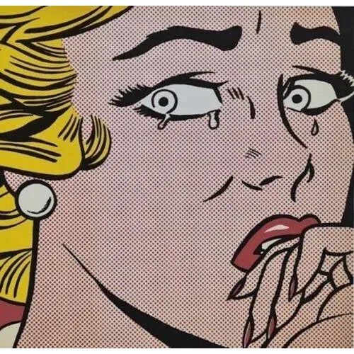 1980s 1980s Roy Lichtenstein "Crying" Limited Edition Lithograph For Sale - Image 5 of 9