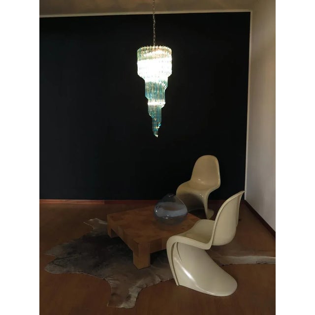 Blue Vintage Murano Chandelier, 1990 For Sale - Image 8 of 11
