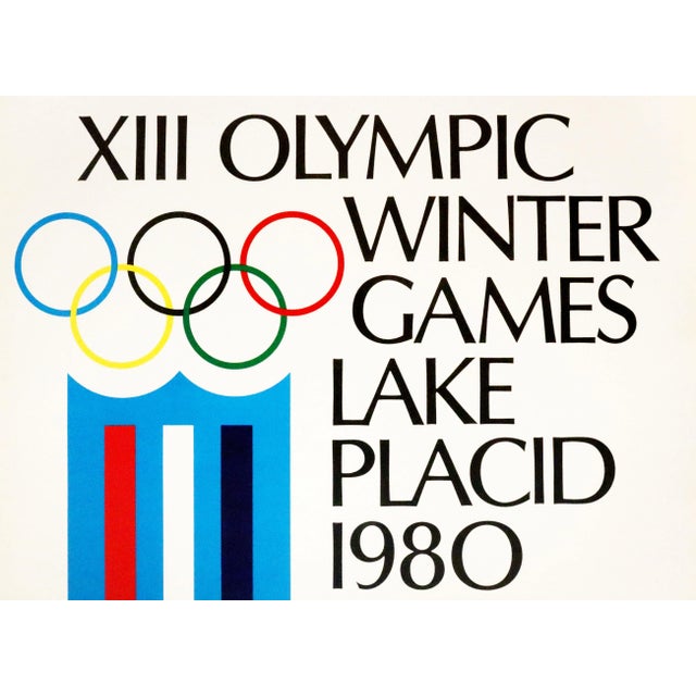 Date: 1980 Size: 15.75 x 23.75 inches About The Poster: This poster is from the 1980 Winter Olympics held in Lake Placid,...