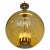 Large Glass and Chrome Globe Pendant / Ceiling Lamp, 1930s For Sale - Image 9 of 9