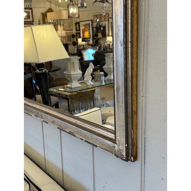 Silver Antique Silver Gilt Wall Mirror For Sale - Image 8 of 8