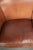 Sheepskin 2-Seater Sofa with Warm Cognac Brown Color Scheme and Finish with Black Piping For Sale - Image 5 of 15
