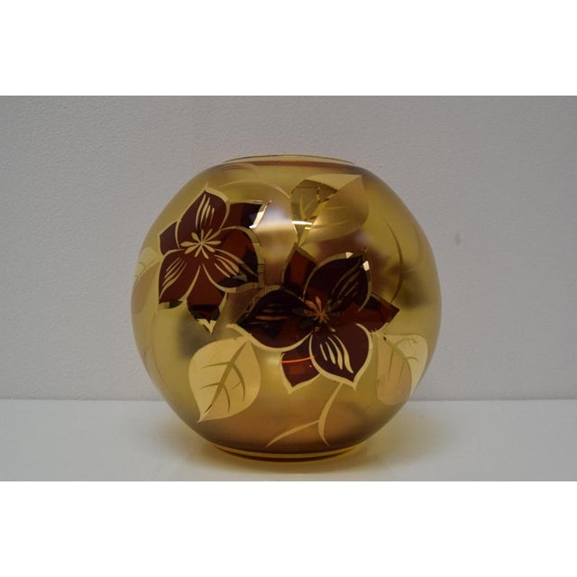 Glass Glass Vase, Czechoslovakia, 1970s For Sale - Image 7 of 14