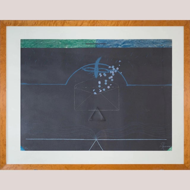 Unknown, Abstract Geometric Compositions, 1980s, Silk-Screen, Set of 2 For Sale - Image 3 of 13