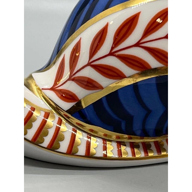 Vintage MCM Royal Crown Derby Imari Snail Figurine For Sale In Houston - Image 6 of 7