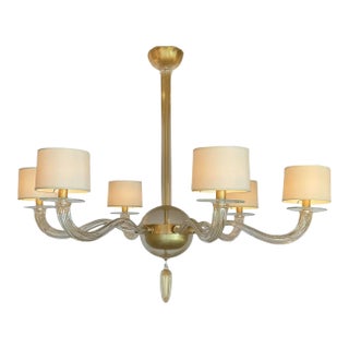 Barbara Barry for Baker Handblown Murano Glass Signature Chandelier For Sale