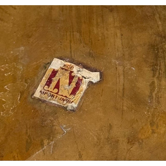 Made in India Solid Brass Bamboo Motif Petite Serving Tray For Sale - Image 9 of 15