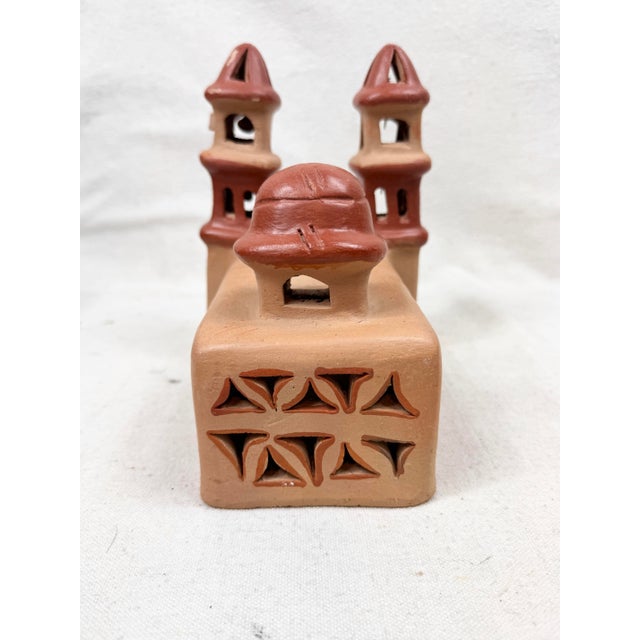 Mexican Vintage Handmade Mexican Church For Sale - Image 3 of 9