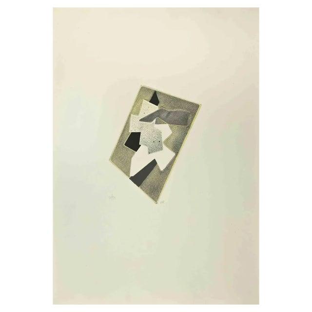 Hans Richter, Abstract Composition, Etching, 1970s For Sale