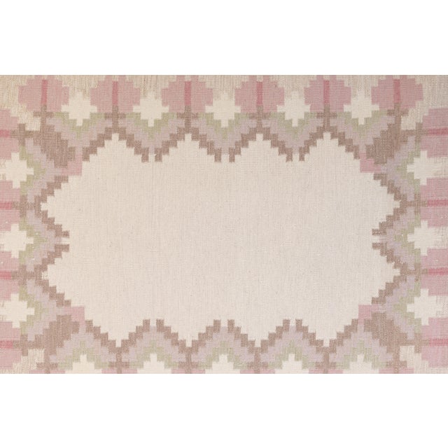 Mid-Century Modern Mid-Century Swedish Kilim, 1960 For Sale - Image 3 of 7