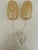 Glass Wall Sconces, Vintage German, Midcentury Iridescent Golden Bubble - A Pair Ready to Hang For Sale - Image 4 of 9