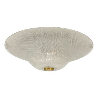 Ice Glass Ceiling Lamp from Peill & Putzler, 1950s For Sale