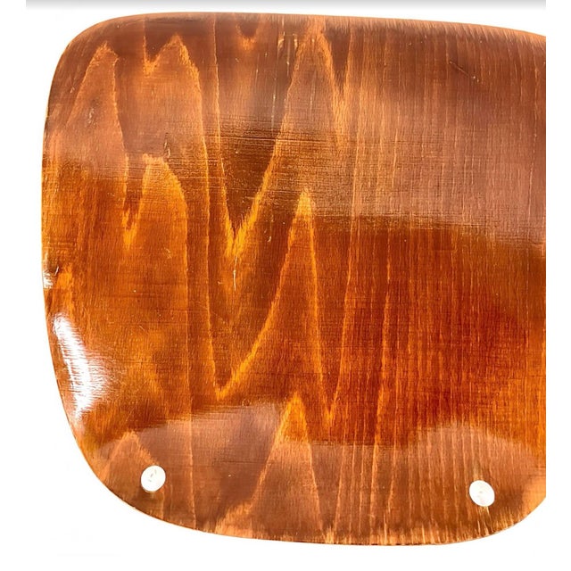 Mid-Century Modern Minimalist First Edition Aluflex Stackable Folding Chairs from Armin Wirth, Switzerland, 1950s, Set of 4 For Sale - Image 16 of 18