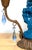 Blue Early 20th Century French Belle Époque Chinoiserie Foo Dog Candelabra Lamp, Turquoise Flambé For Sale - Image 8 of 11