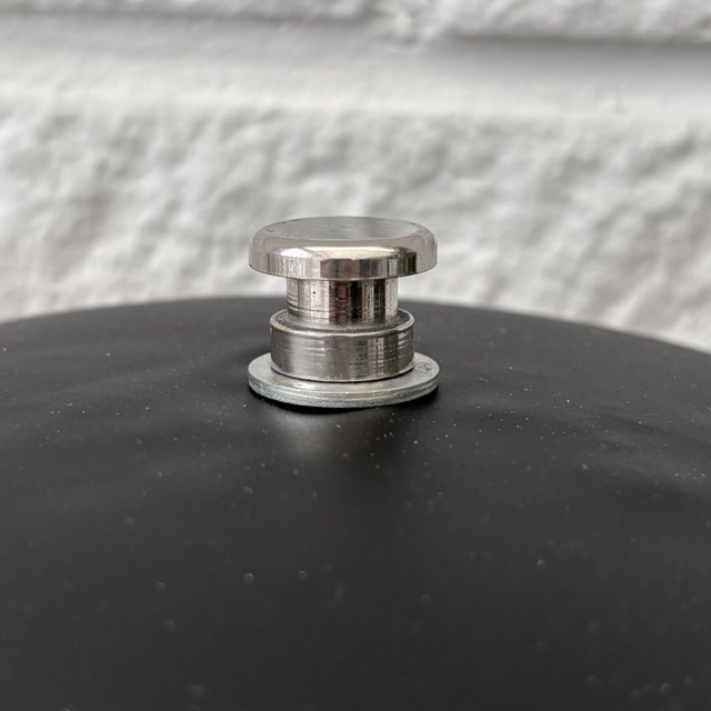 Vintage Scandinavian Table Lamp in Chrome and Steel, Sweden, 1940s For Sale - Image 10 of 13
