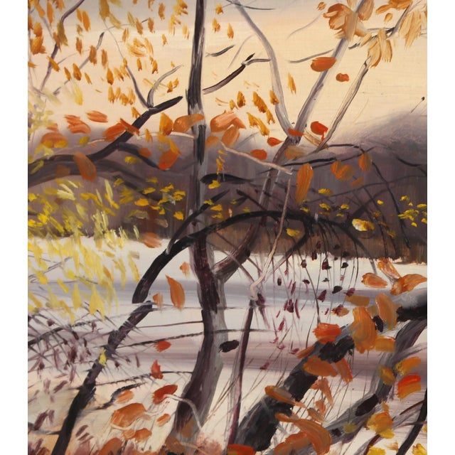 Modern The Cold Water, Erik Freyman Oil on Board, Signed in Pen For Sale - Image 3 of 4