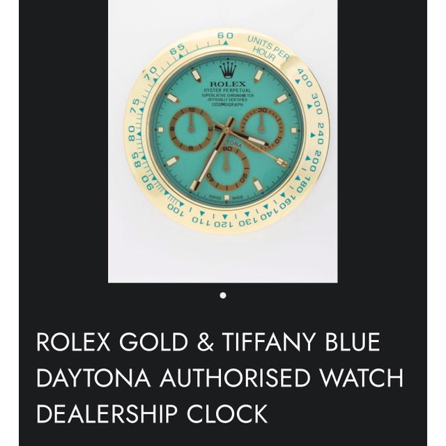 2020s Rolex Daytona Dealer Clock With Perpetual Movement For Sale - Image 5 of 6