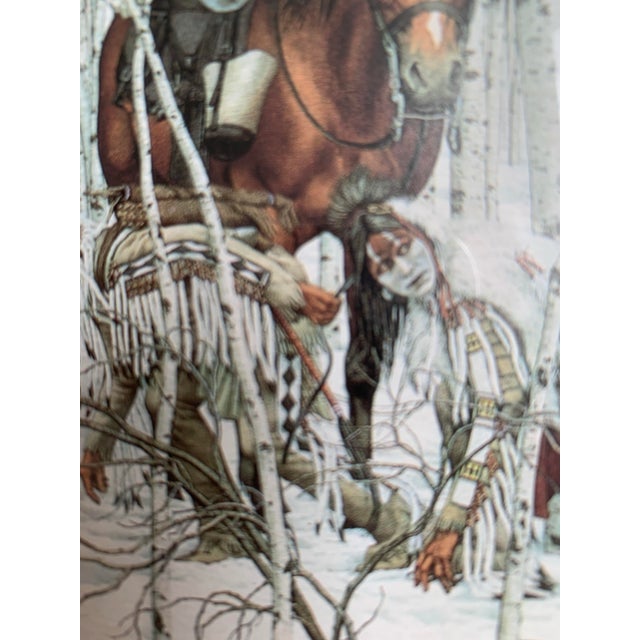 1985 Bev Doolittle "Two Indian Horses" Matted Framed Print For Sale - Image 10 of 10