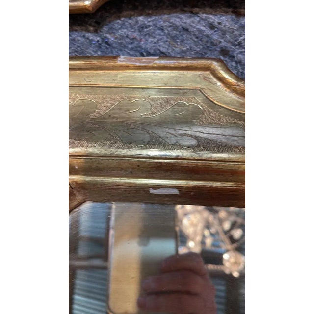 Antique Louis Philippe Gold Leaf Mirror | French Giltwood Wall Mirror, Circa 1860, Provence For Sale - Image 4 of 7