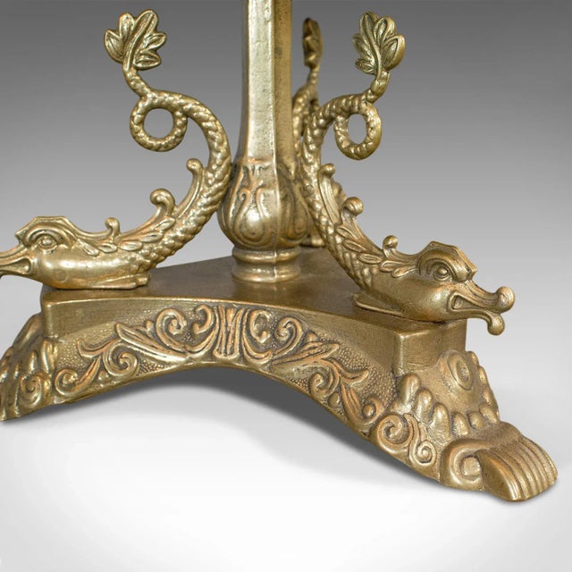 1950s Brass Oriental Fruit Bowl with Pedestal For Sale - Image 4 of 13